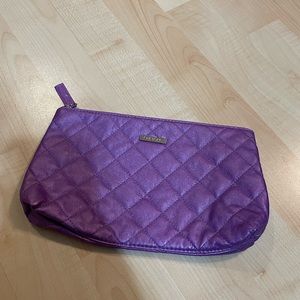 Purple Clinique Make up Bag